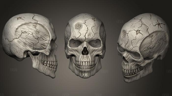 Skull Anubis stl model for CNC